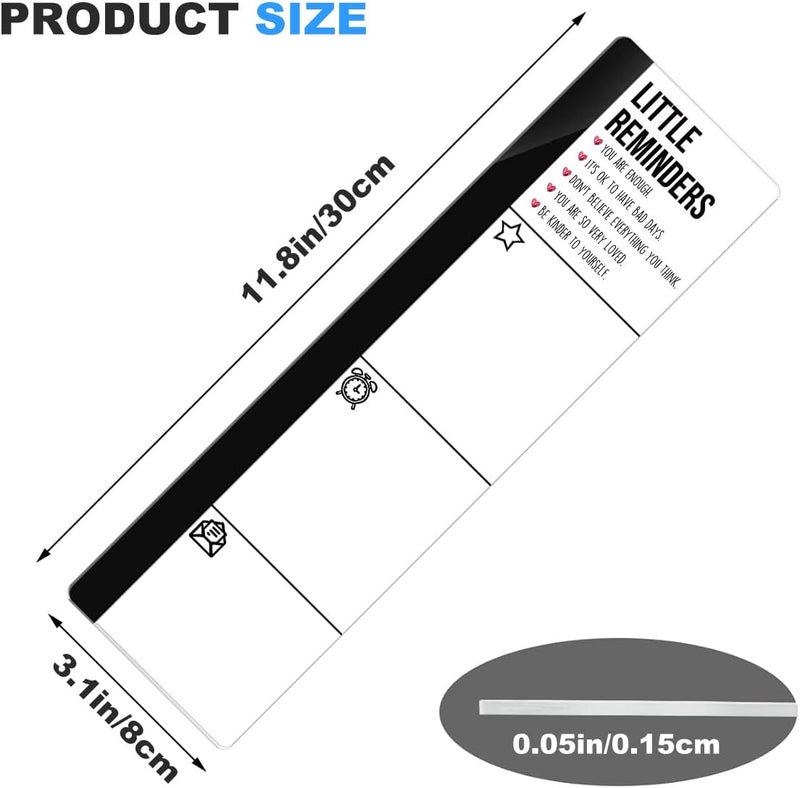 HTBIG Computer Monitor Memo Board Little Reminders Logo Decor Monitor Message Board Sticky Notes Office Desk Accessories Gifts for Friends Family Members and Colleagues - Image 3
